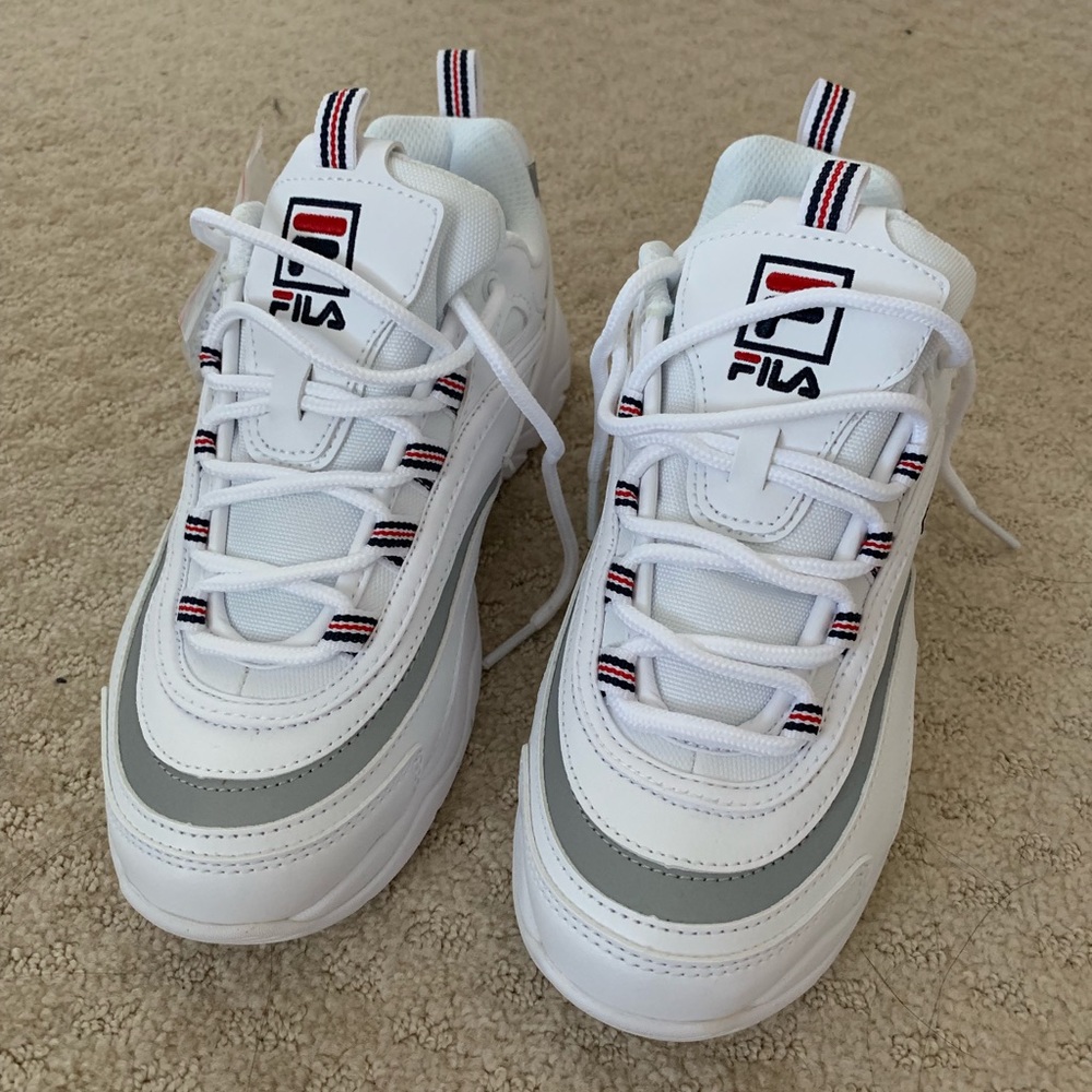 White Fila Ray Shoes
